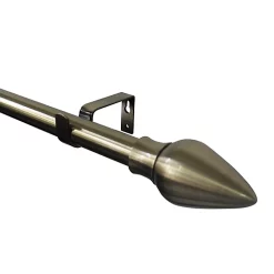 Castorama Kit De Tringle à Rideau Extensible Embout Poire Antiki GoodHome 200/330 Cm, Ø28mm Doré