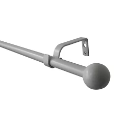 Castorama Kit De Tringle à Rideau GoodHome Embout Boule 160 cm, Ø16mm Blanc