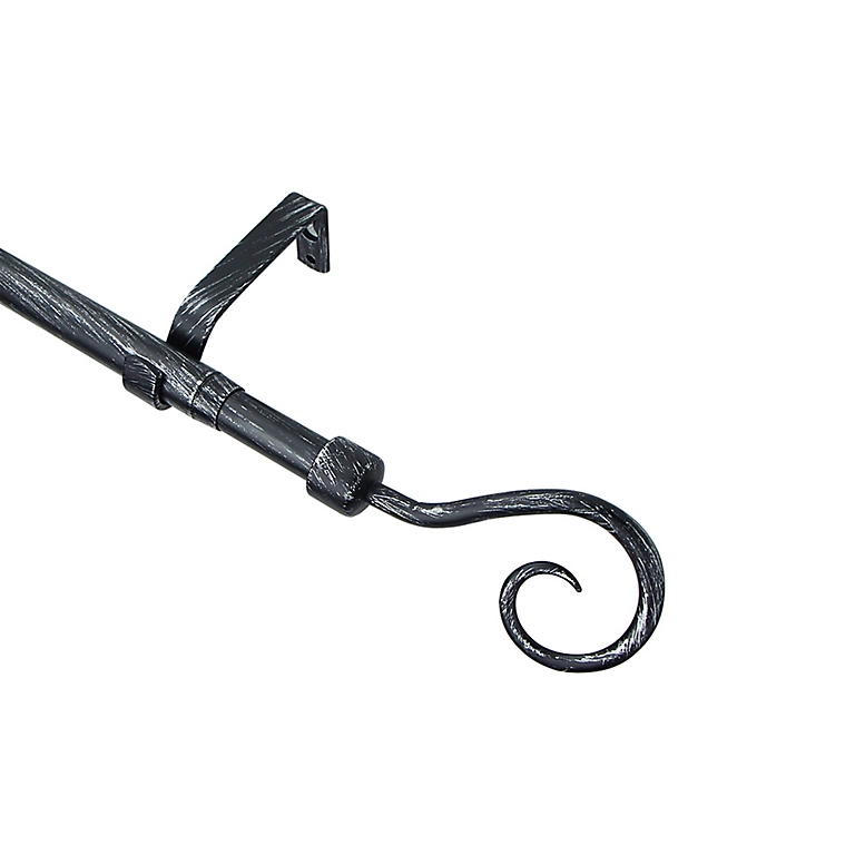 Castorama Kit De Tringle à Rideau GoodHome Extensible 120/210cm, ⌀16/19mm Noir 3 Castorama Kit De Tringle à Rideau GoodHome Extensible 120/210cm, ⌀16/19mm Noir