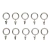 Castorama Lot 10 Anneaux Clip Pour Barre à Rideau Olympe GoodHome Métal Chromé Gris Ø19 Cm