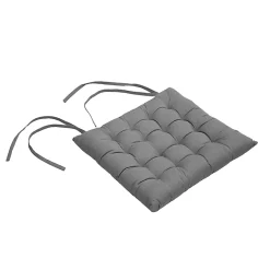 Castorama Lot 4 Galettes De Chaise Gris 40 X 40 Cm