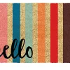 Castorama Paillasson Coco Hello Multicouleur L.60 X L.40 Cm