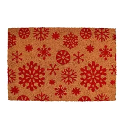 Castorama Paillasson De Noël En Fibre De Coco Naturelle à Motifs Flocons De Neige 40 X 60 Cm GoodHome