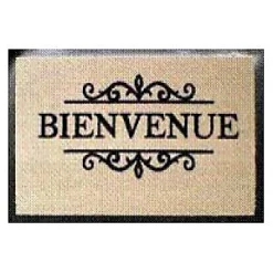 Castorama Paillasson Intérieur Beige 40 X 60 Cm Bienvenue
