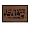 Castorama Paillasson Taupe 50 X 75 Cm Love Cooking -Castorama boutique paillasson taupe 50 x 75 cm love cooking3470990045997 02c