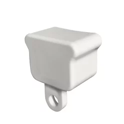 Castorama Paire Butée Pour Rail à Rideaux Ridorail Blanc