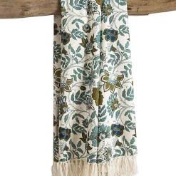 Castorama Plaid Indiana Deco&Co Bleu Et Blanc L.150 X L.130 Cm