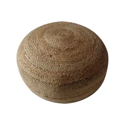 Castorama Pouf En Jute Ø 40 X H. 30 Cm