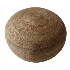 Castorama Pouf En Jute Ø 50 X H. 35 Cm