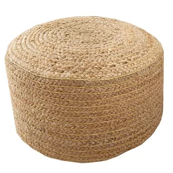 Castorama Pouf Rond Jute Tressé Deco&Co Ø40 X H.30cm