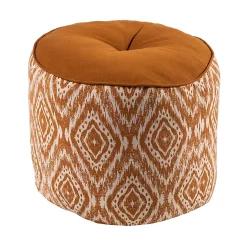Castorama Pouf Togo Camel Deco&Co Ø40 X H.30 Cm