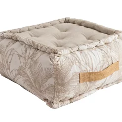 Castorama Pour Carré Banana Deco&Co Blanc Et Or H.40 X L.40 Cm