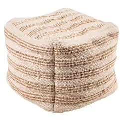 Castorama Pour Carré Chindi Artisanale Deco&Co Blanc Naturel H.40 X L.40 Cm