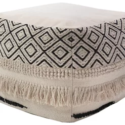 Castorama Pour Carré Eko Beige Et Noir Deco&Co H.30 X L.40 Cm