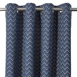 Castorama Rideau Asar Effet Jacquard 260x140cm GoodHome Bleu Marine
