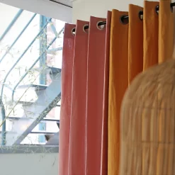 Castorama Rideau Cameo Deko & Co Vieux Rose L.250 X L.140 Cm