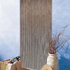 Castorama Rideau De Porte Bambou Acajou 90 X 200 Cm