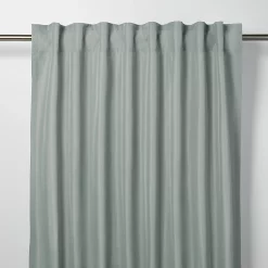 Castorama Rideau GoodHome Klama Bleu Gris L.140 X H.260 Cm