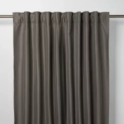 Castorama Rideau GoodHome Klama Gris Foncé L.140 X H.260 Cm