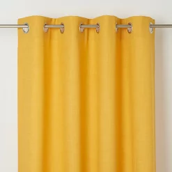 Castorama Rideau GoodHome Novan Jaune L.140 X H.260 Cm