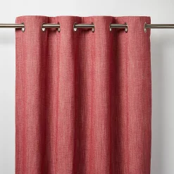 Castorama Rideau GoodHome Tiga Rouge L.140 X H.260 Cm
