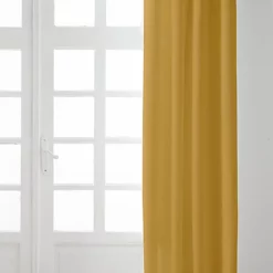 Castorama Rideau Isolant Thermique Chambray Ocre L.240 X L.140 Cm