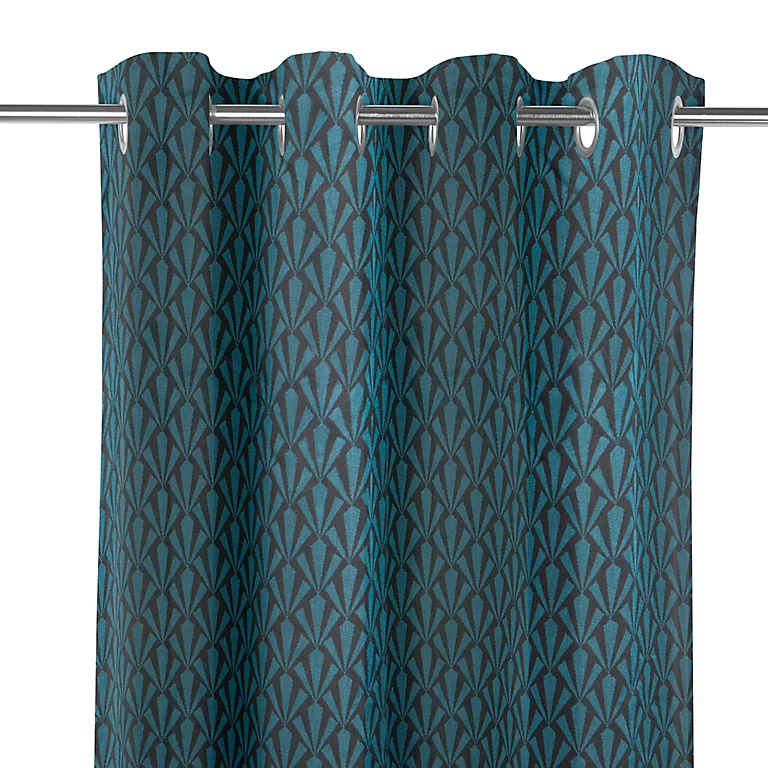 Castorama Rideau Koki GoodHome L.140 X H.260 Cm Bleu 3 Castorama Rideau Koki GoodHome L.140 X H.260 Cm Bleu