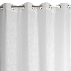 Castorama Rideau Lin Nella 140 X 240 Cm Blanc