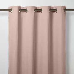 Castorama Rideau Occultant Thermique Vestris GoodHome Rose L.260 X L.140 Cm