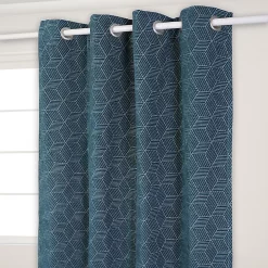 Castorama Rideau Opale 140 X 260 Cm Bleu