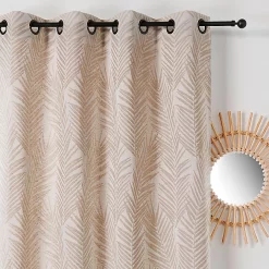 Castorama Rideau Tasmanie L.240 X L.140 Cm Beige Lin