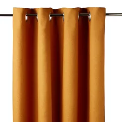 Castorama Rideau Uni Milone 260 X 140 Cm GoodHome Jaune Moutarde