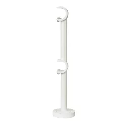 Castorama Support Long Pour Barre à Rideau Double GoodHome 19 mm Anafi Blanc