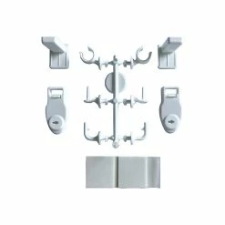 Castorama Support Pour Barre à Rideau Blanc