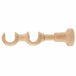 Castorama Support Pour Barre à RideauGoodHome ⌀28/28mm 19,8x5,3cm Naturel