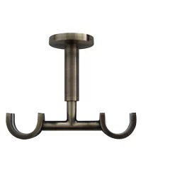 Castorama Support Universel Double Plafond Pour Barre à Rideau GoodHome Antiki Doré