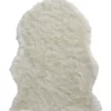 Castorama Tapis Blanc Imitation Peau De Mouton 110 X 140 Cm