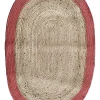 Castorama Tapis Bombay Jute Rouge Et Naturel 120 X 180 Cm