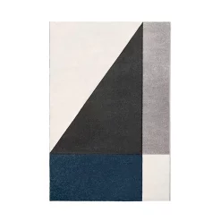 Castorama Tapis Géométrique Sarah 150 X 200 Cm Bleu