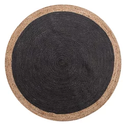 Castorama Tapis Juste Naturel Et Noir Deco&Co Ø120 Cm