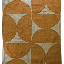 Castorama Tapis Jute Diabolo Curry Deco&Co L.230 X L.160 Cm