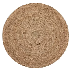 Tapis Jute Naturel Rond Deko & Co Ø160cm
