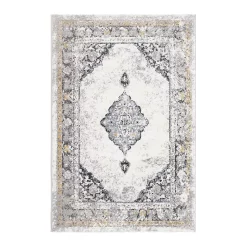 Castorama Tapis Sarah Motif Oriental 100 X 150 Cm Gris