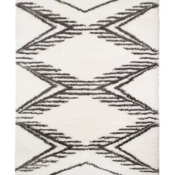 Castorama Tapis Scandi Tribal 150x200 Cm Blanc
