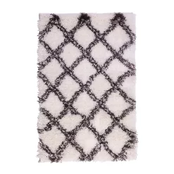 Castorama Tapis Tribal Losanges Blancs 60 X 90 Cm