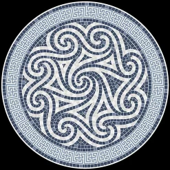 Castorama Tapis Vinyle Carreaux Rond ⌀99 Cm