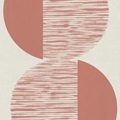 Castorama Tapis Vinyle Cercles Terracotta 49,5 X 116 Cm