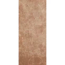Castorama Tapis Vinyle Circle Brown 49.5 X 116 Cm