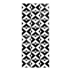 Castorama Tapis Vinyle Croix Ciment Noir Et Blanc 49,5 X 116 Cm