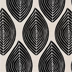 Castorama Tapis Vinyle Feuilles Noires 49,5 X 83 Cm